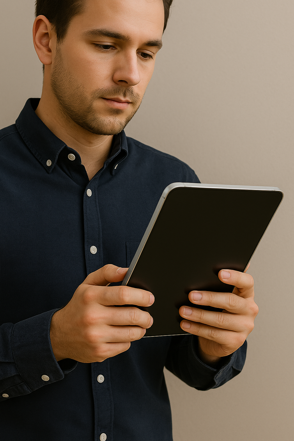 Person using tablet